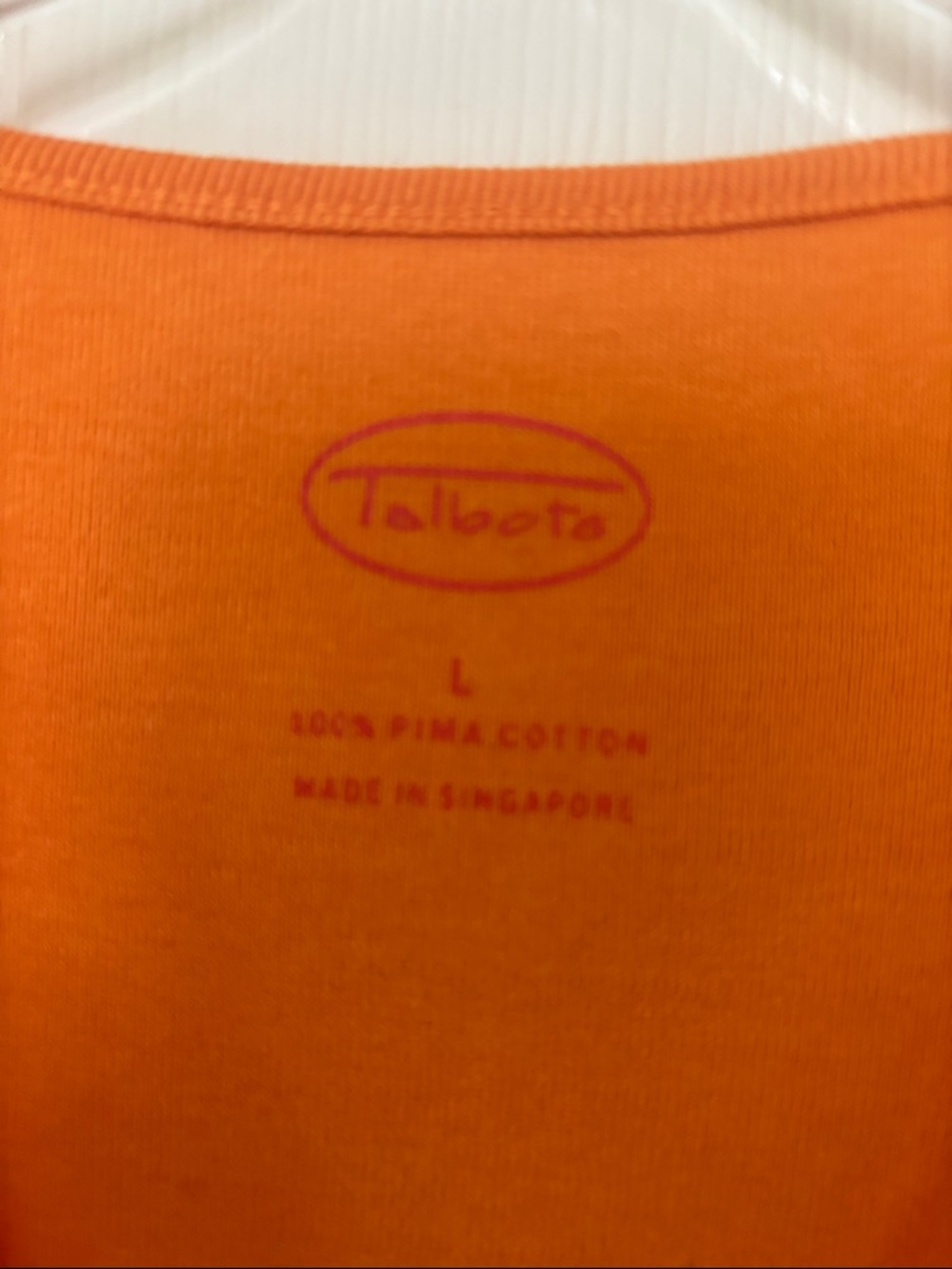 Talbots Bright Orange V-Neck Long Sleeve Top - Picture 4 of 12